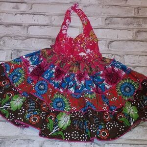 Blueberi Boulevard baby girl halter dress - size 12 months